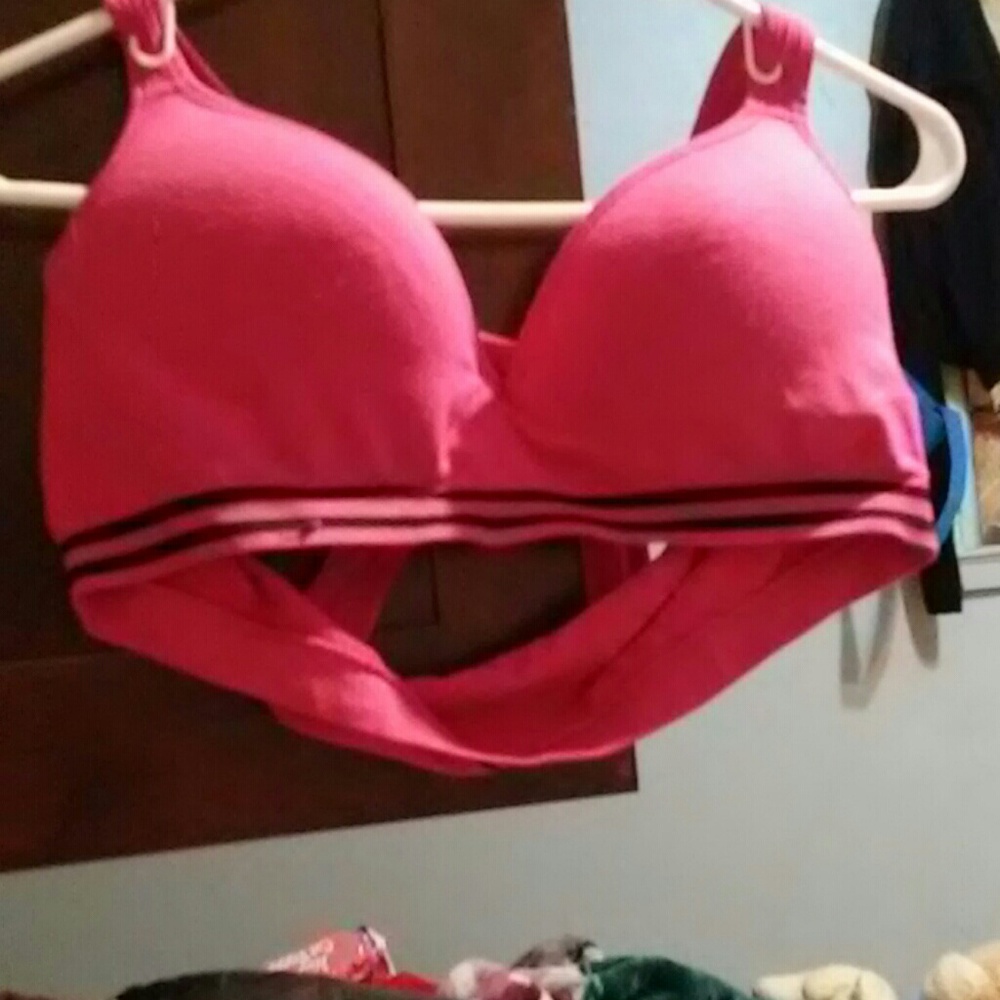 Pink bra